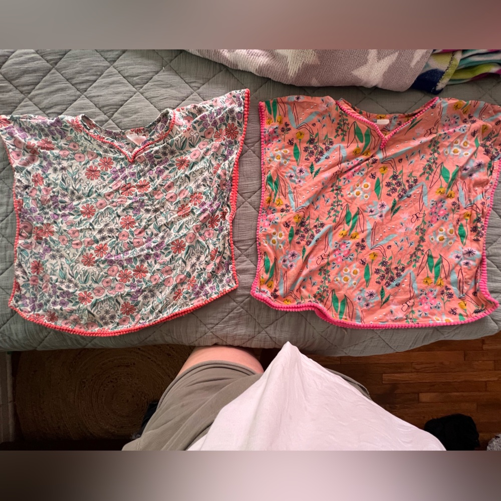 Girls' Floral Printed Cover Up Top - Cat & Jack™